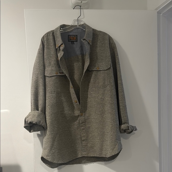Volcom Gray Lightweight Shirt Jacket - Picture 1 of 5